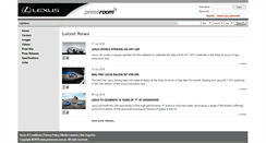 Desktop Screenshot of lexus.pressroom.com.au